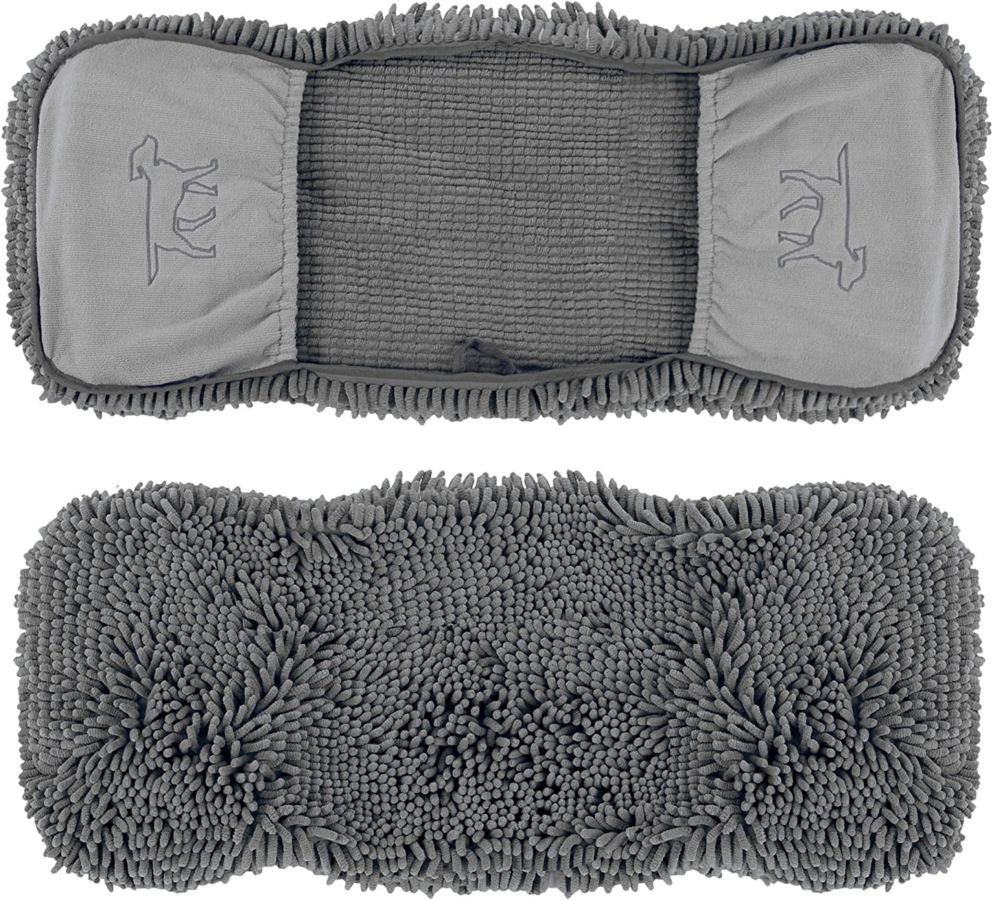 Ultra Absorbent Microfiber Dog Bath Towel - Extra Large 35x15 with Comfortable Hand Pockets for Indoor and Outdoor Use - Durable and Machine Washable