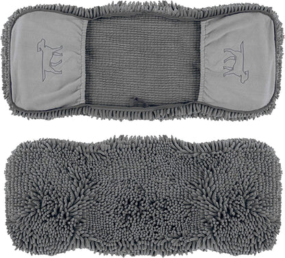 Ultra Absorbent Microfiber Dog Bath Towel - Extra Large 35x15 with Comfortable Hand Pockets for Indoor and Outdoor Use - Durable and Machine Washable